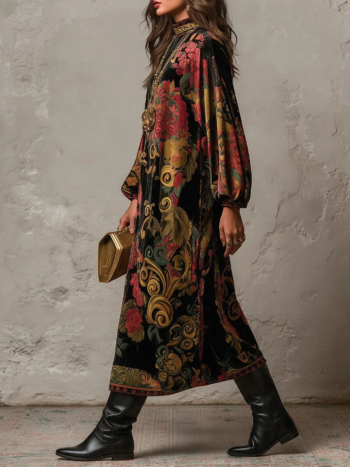 Gwenno - Edles Midikleid mit Print
