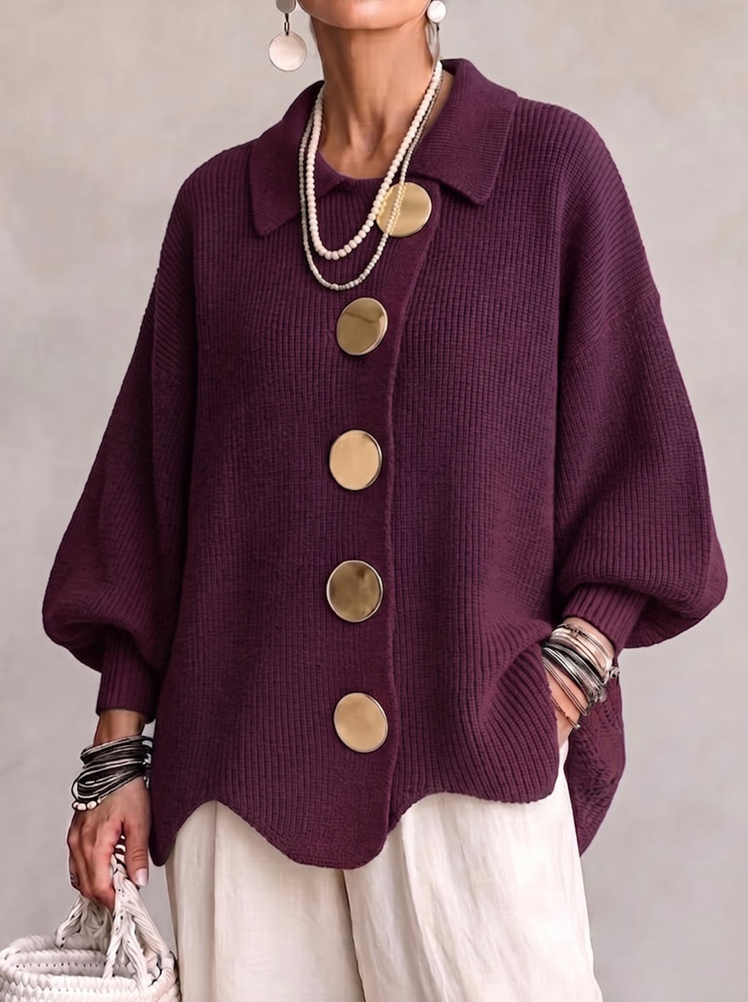 Kaelinae - Schwerer Oversized-Cardigan