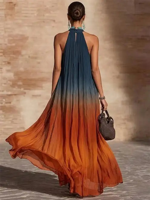 Calissa - Superweiches Neckholder-Maxikleid