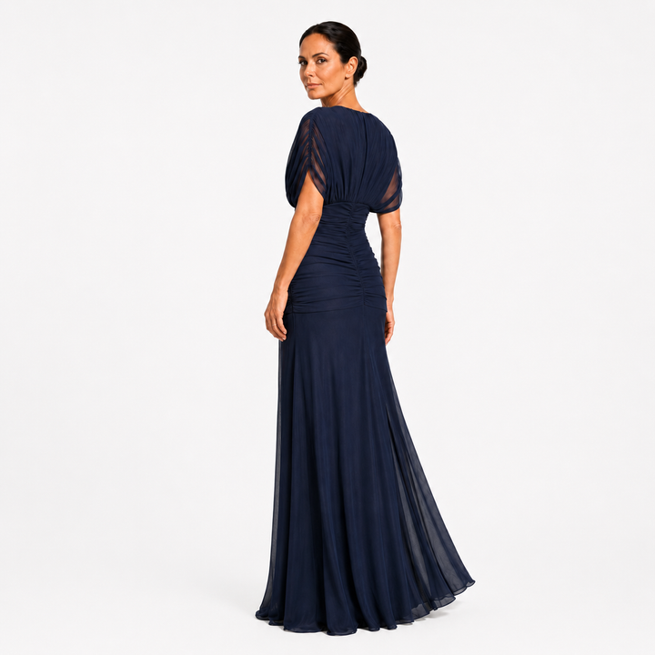 Lileas - Soft-Touch plissiertes Abendkleid