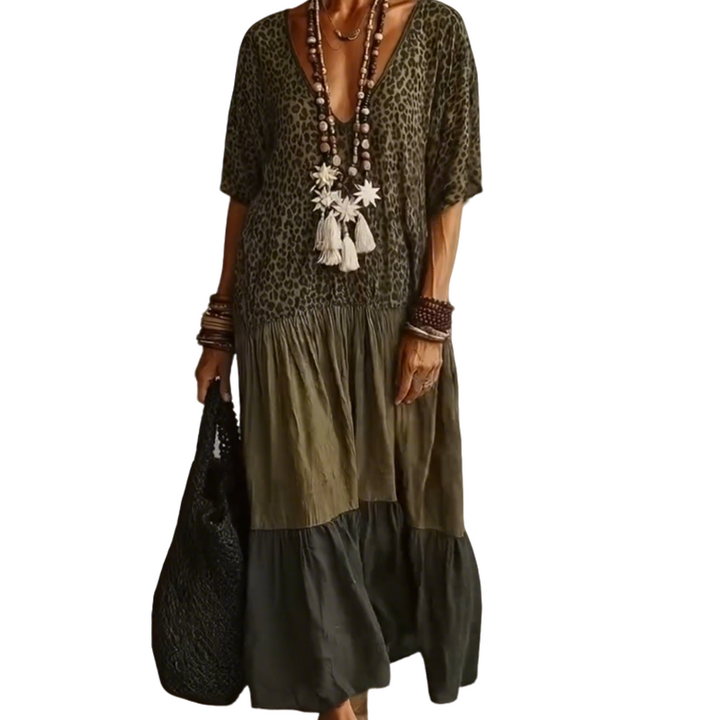 Catrina - Ultraleichtes Boho-Maxikleid mit Volants