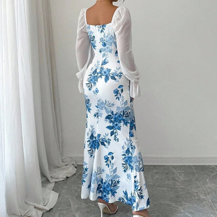 Noevalle - Florales Soft-Touch-Meerjungfrau-Kleid