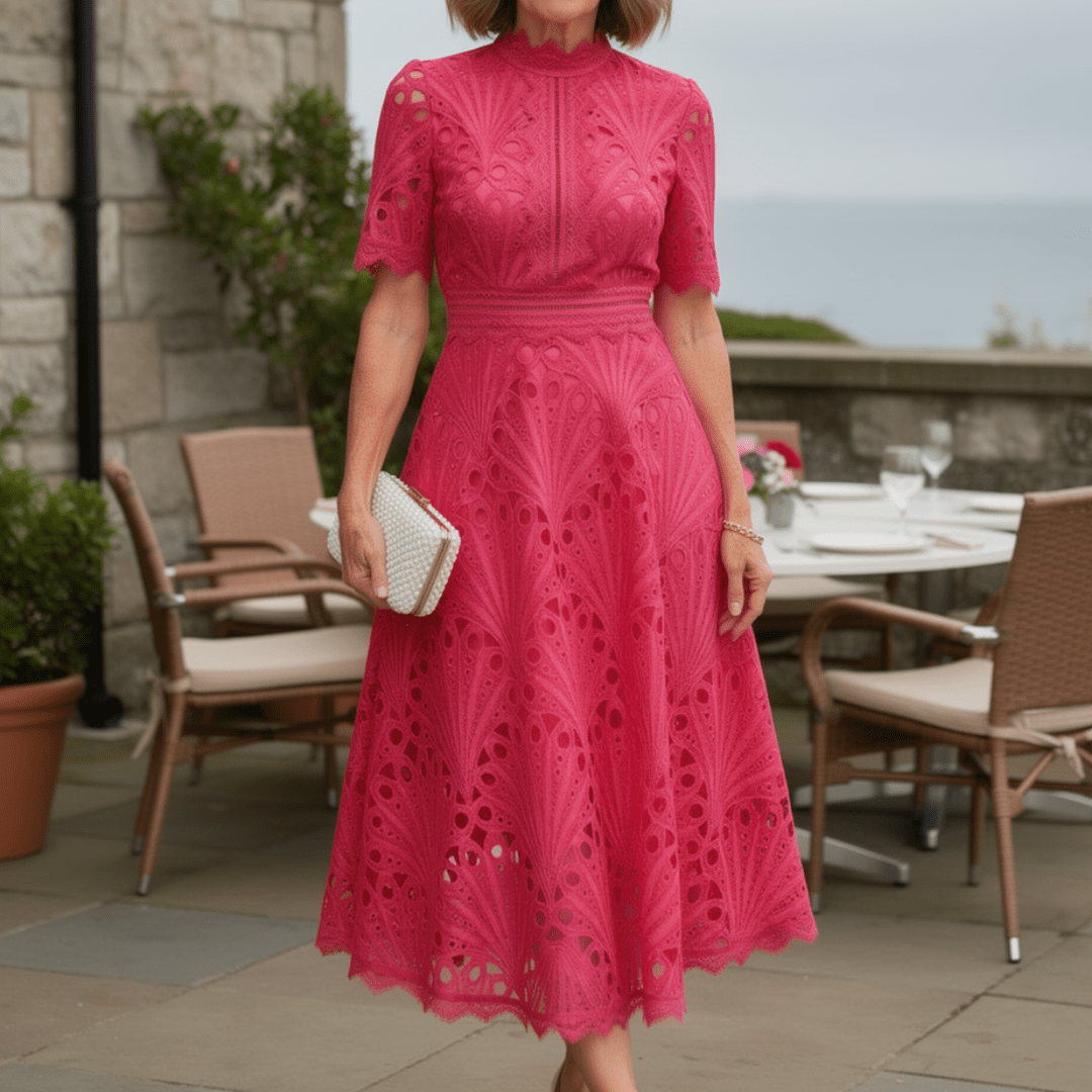 Amaline - Zartes A-Linien-Midikleid