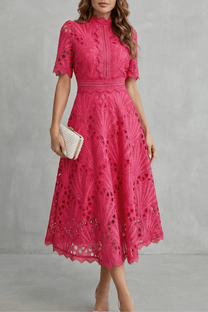 Amaline - Zartes A-Linien-Midikleid