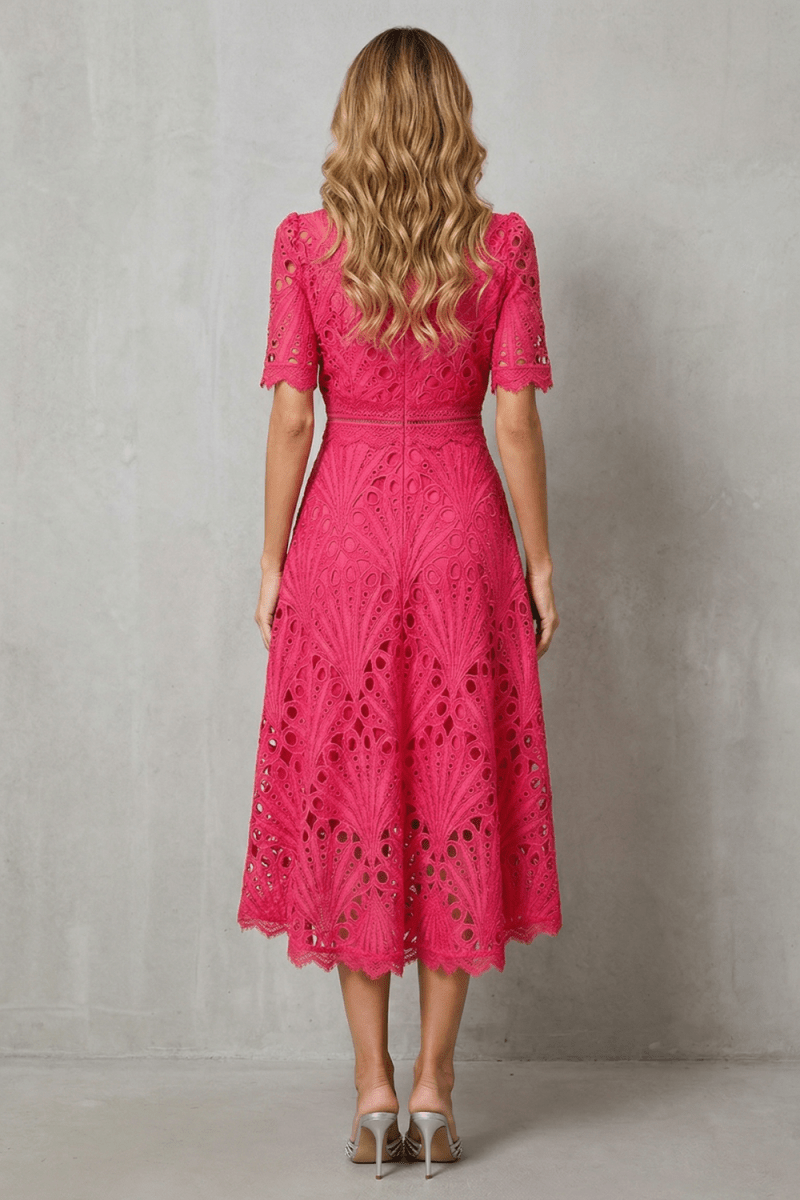 Amaline - Zartes A-Linien-Midikleid