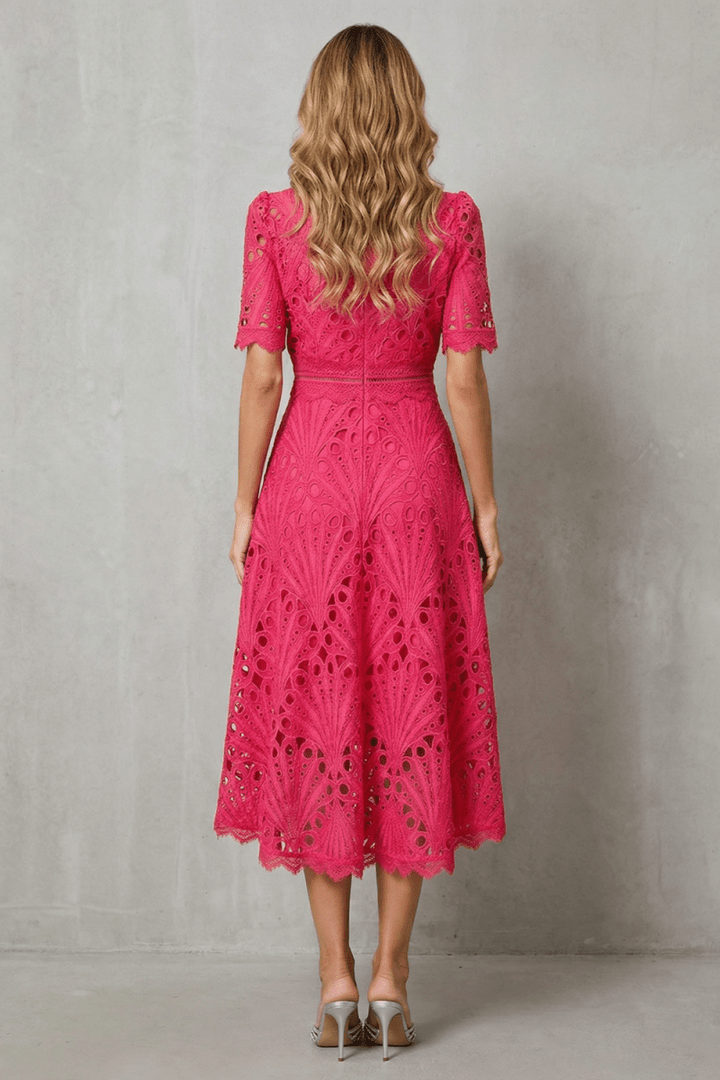 Amaline - Zartes A-Linien-Midikleid