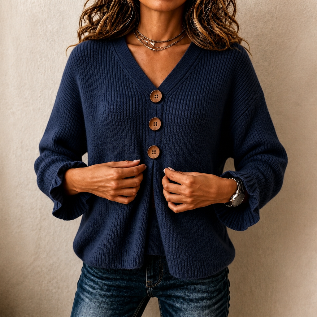 Annelie - Extraweicher V-Ausschnitt-Pullover