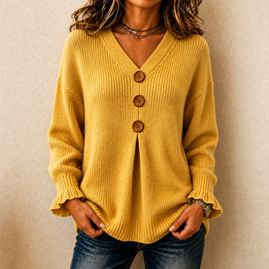 Annelie - Extraweicher V-Ausschnitt-Pullover